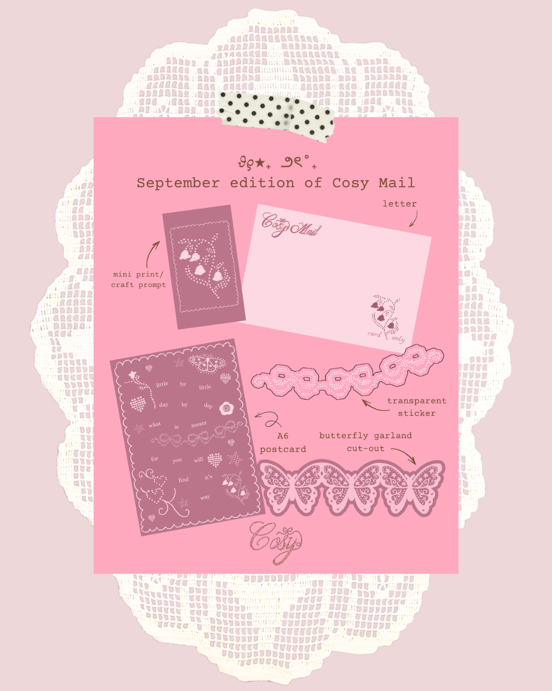 💌 Cosy Mail – monthly snail mail club
