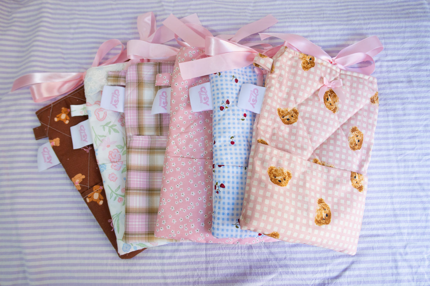 Teddy Bears Picnic Book Sleeve + Pencil Case Bundle