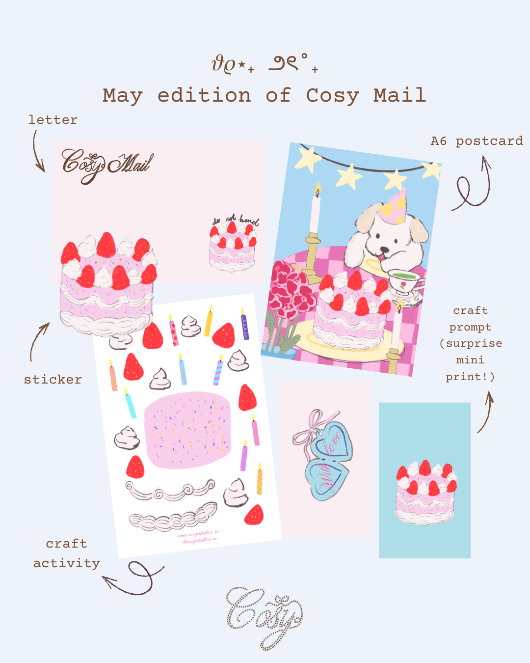 💌 Cosy Mail – monthly snail mail club