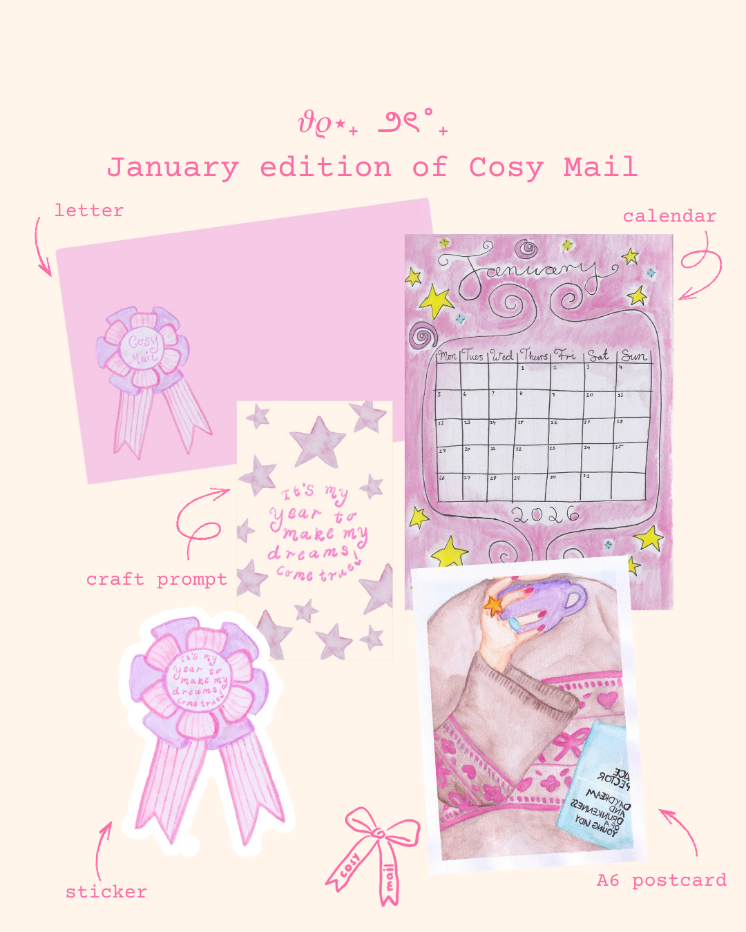 💌 Cosy Mail – monthly snail mail