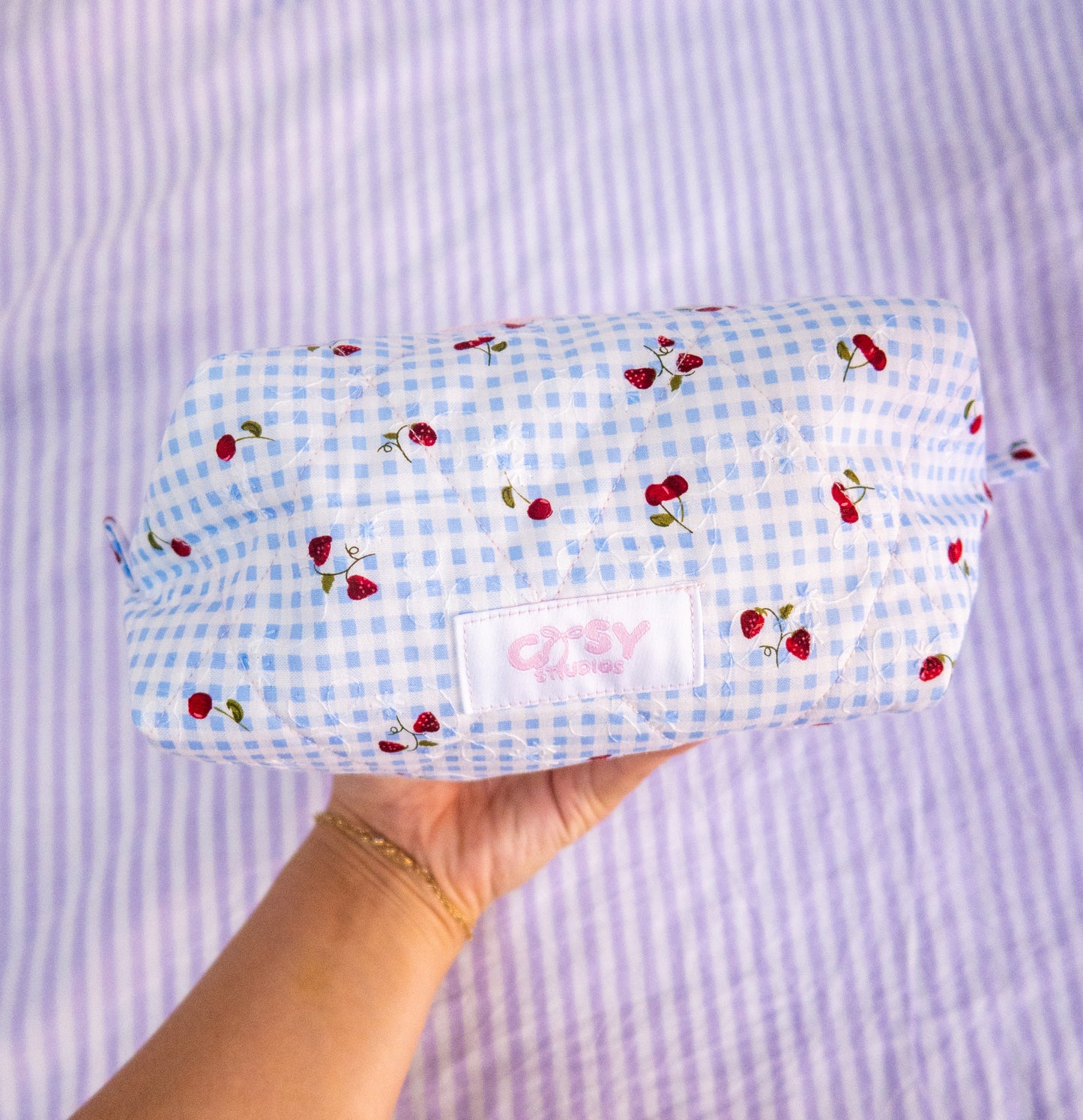 Strawberry Fields Makeup Bag