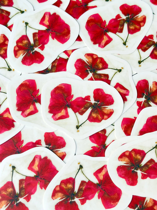 Flower sticker