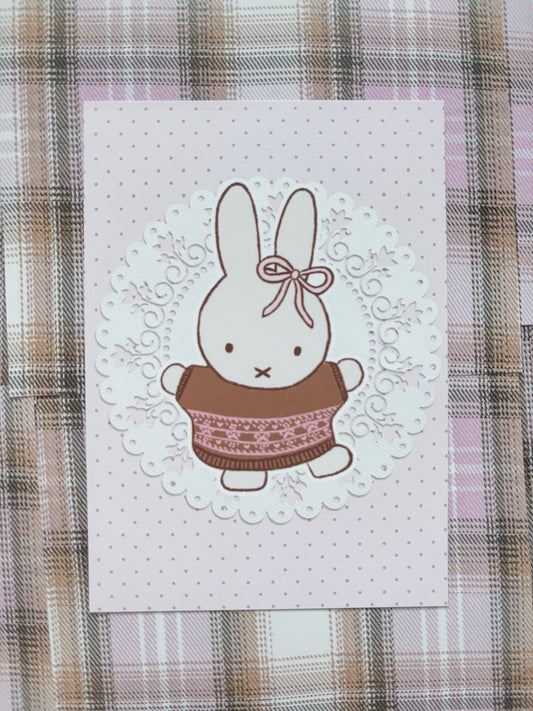darling bunny postcard