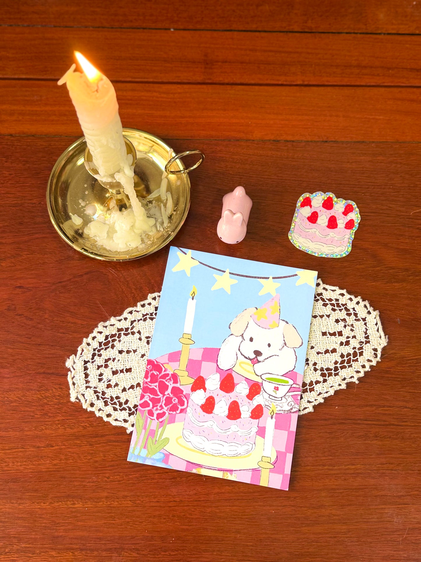 Birthday Party A6 postcard
