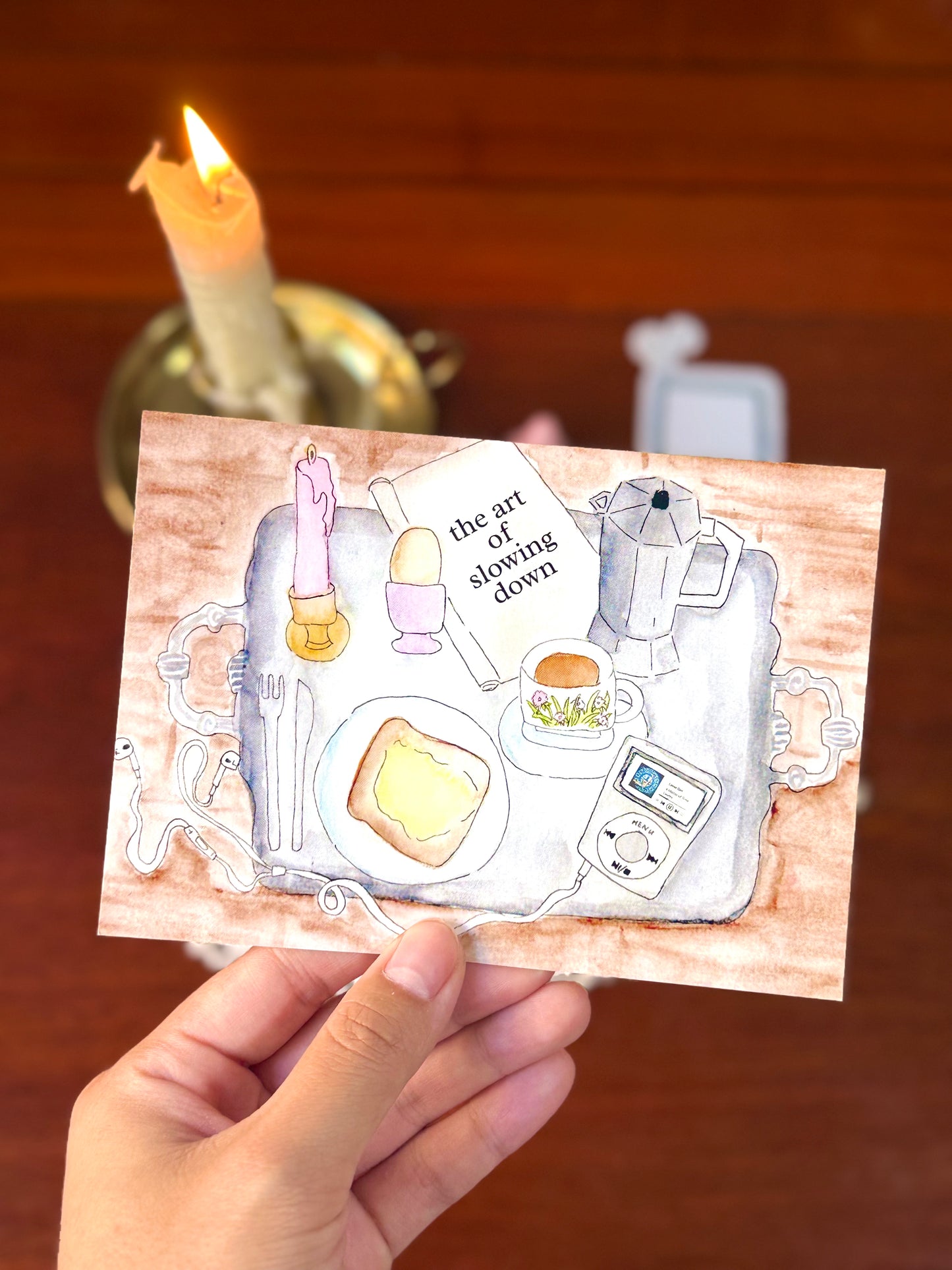 The Art of The Tea Tray A6 postcard