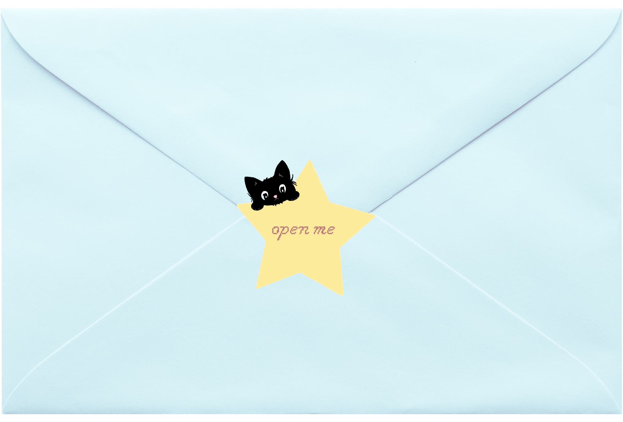 A blue Cosy Mail envelope